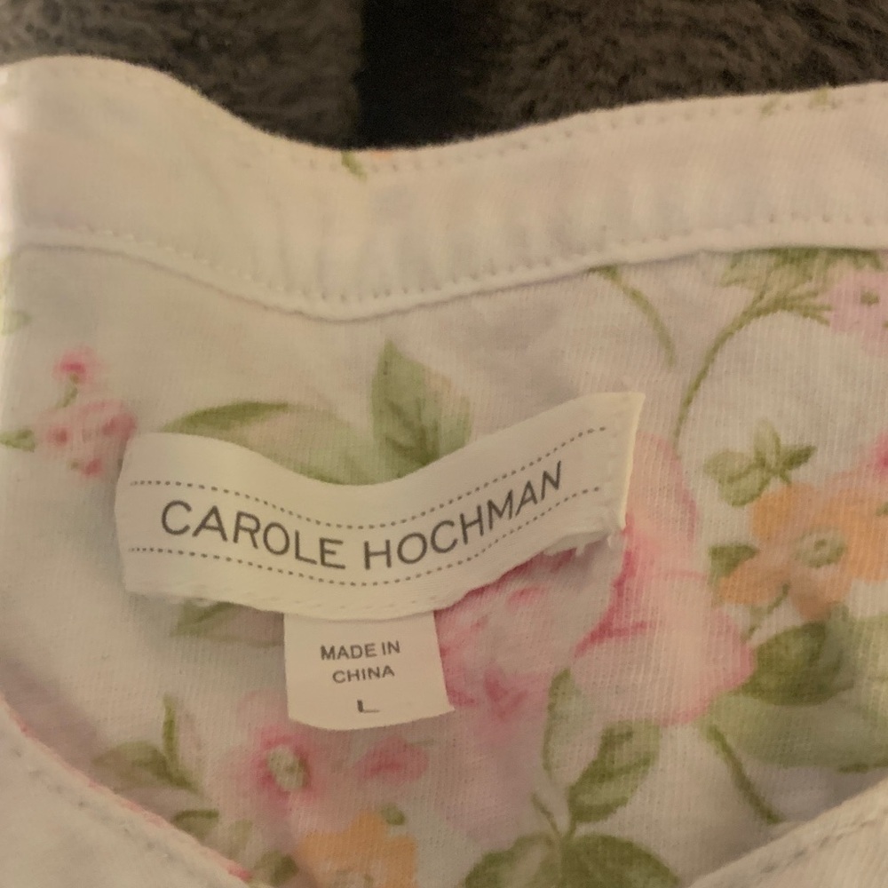 #510 Floral Pajama Set with Pink Roses - Picture 8 of 9
